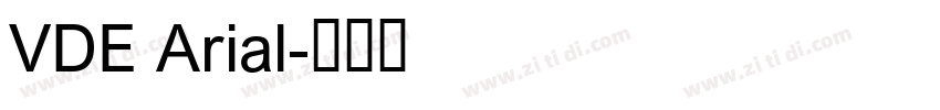 VDE Arial字体转换